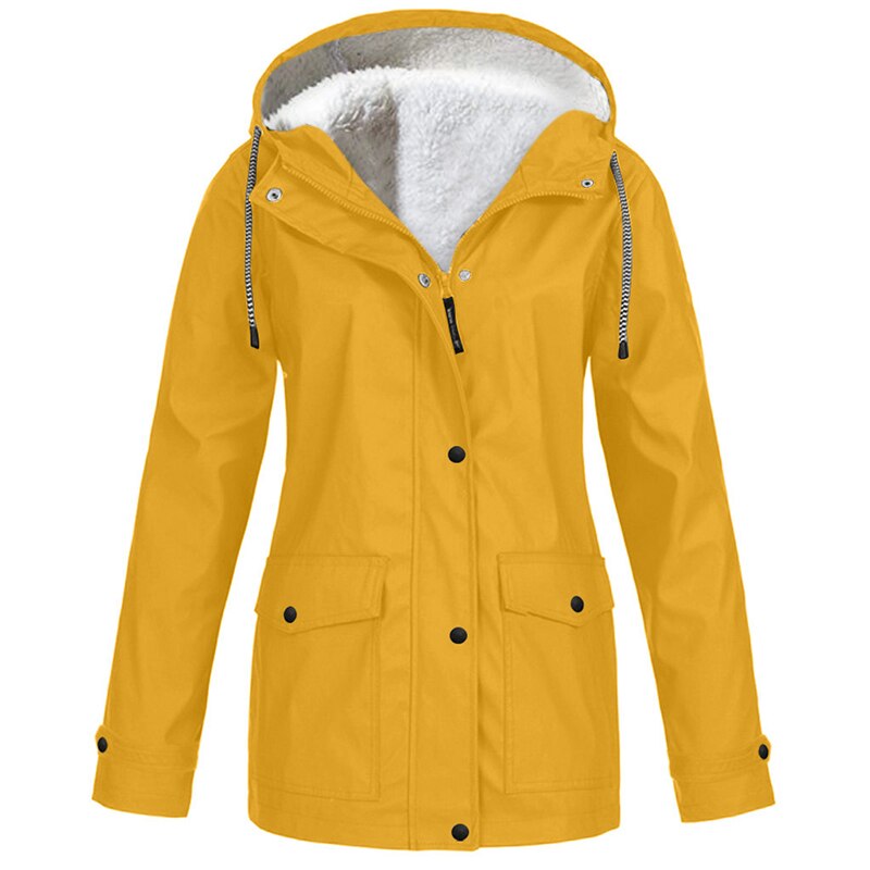 Women Jackets Winter Autumn Ladies Hooded Outdoor Raincoat Zipper Windbreaker Waterproof Outwear S-5XL Mujer Coat
