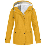 Women Jackets Winter Autumn Ladies Hooded Outdoor Raincoat Zipper Windbreaker Waterproof Outwear S-5XL Mujer Coat