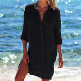 Chiffon Beach Cover up Saida de Praia Beach dress plus size Swimwear kaftan Bikini cover up Bathing suit Cover ups Tunics