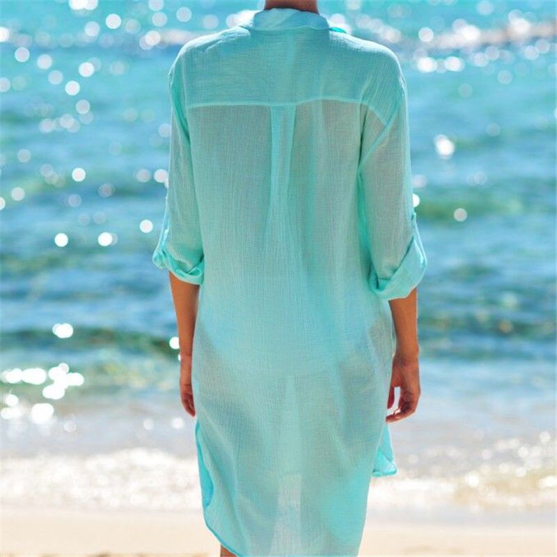 Chiffon Beach Cover up Saida de Praia Beach dress plus size Swimwear kaftan Bikini cover up Bathing suit Cover ups Tunics
