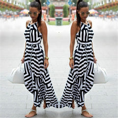 Pbong mid size graduation outfit romantic style teen swag clean girl ideas 90s latina aesthetic freaknik tomboy swaggy goingSummer Maxi Long Dress New Fashion Women Sexy Boho Striped Sleeveless Beach Style Strap Sundress Vestidos For Female Bigsweety