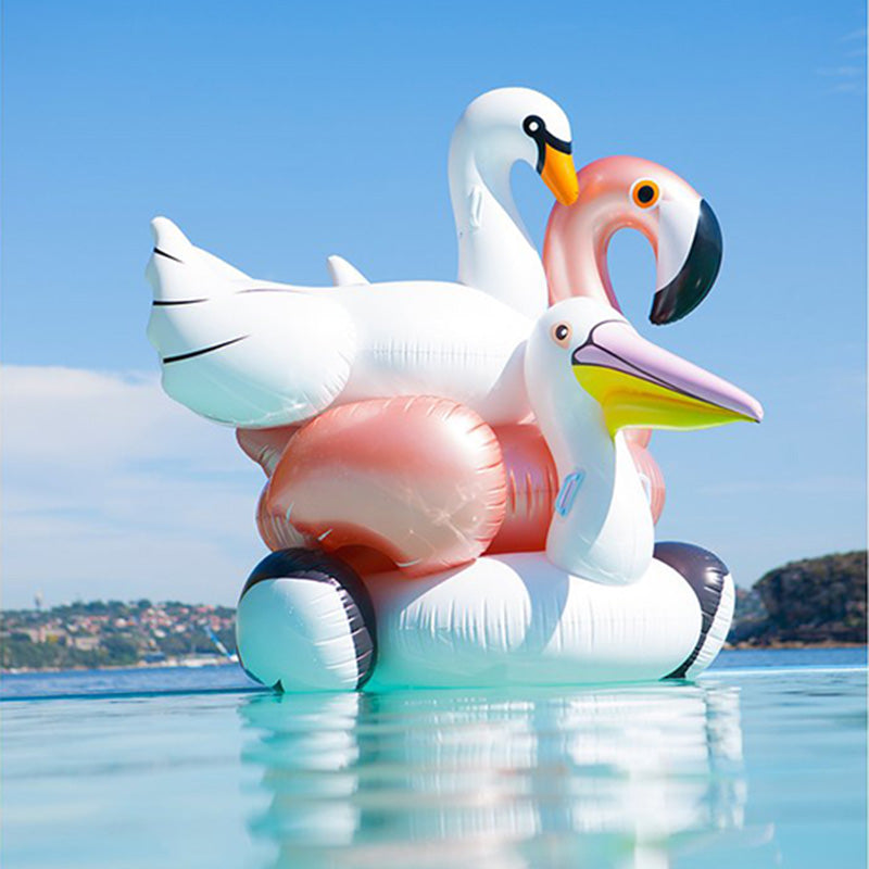 Pbong mid size graduation outfit romantic style teen swag clean girl ideas 90s latina aesthetic60 Inches Giant Summer Toys Inflatable Rose Gold Flamingo Swan Ride-on Swimming Pool Games Water Mattress Floats For Adult Pool