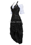 Pbong mid size graduation outfit romantic style teen swag clean girl ideas 90s latina aestheticSteampunk Women Skirts Gothic Irregular Shirring Pleated Party Maxi Long Skirt High Low Costumes Punk Sexy Corset Plus Size Red