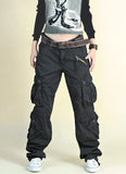 Free Shipping  New Arrival Fashion Hip Hop Loose Pants Jeans Baggy Cargo Pants For Women