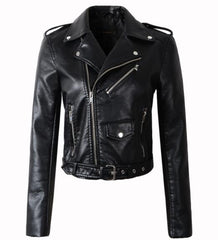 New Arrival brand Winter Autumn Motorcycle leather jackets yellow leather jacket women leather coat  slim PU jacket Leather