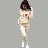 Women's Tracksuit Hoodies 2 Piece Set Sweatshirt + Pants Women Sport Suit Spring And Autumn Sportswear