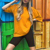 New Casual Solid Women's Two Piece Suit with Belt Solid Color Home Loose Sports Fashion Leisure Suit Summer Clothing