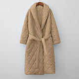 Autumn Winter Fashion Women Puffer Coat oversized Maxi Robe Long parka Casual outerwear