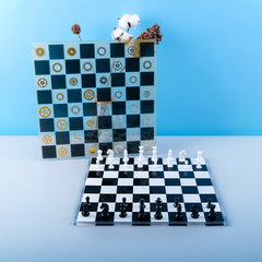 Chess Kit Epoxy Resin Silicone Molds International Chess Pieces Checkers Checkerboard UV Crystal Mould For Diy mold tools