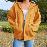 Oversized Butterfly Graphic Rhinestone Zip Up Hoodies Y2K Fashion E-girl 90s Streetwear Diamond Grey Long Jacket Autumn