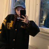 Spring Coat American Baseball Bomber Jacket Loose Retro Men Women Couples Tops Harajuku Plus Size Jackets Streetwear