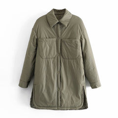 Spring Casual Woman Loose Long Basic Pocket Shirt Coats Female Fashion Oversized Light Jacket Ladies Solid Color Outwear