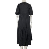 Pbong  mid size graduation outfit romantic style teen swag clean girl ideas 90s latina aestheticFandy Lokar Solid O Neck Dresses Women Fashion Asymmetrical Dress Women Elegant Poplin Dresses Female Ladies HW