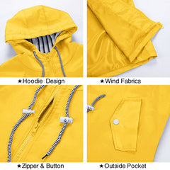 Women Raincoat Transition Jacket SunsetAutumn Winter Rain Coat Hiking Jacket Outdoor Camping Jacket Coat Sport Clothing