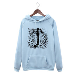 Women's Harajuku Streetwear Gothic Skull Print Pullover Punk Style Sweatshirt Oversized Hoodie Ladies Retro Hoodie clothes