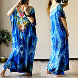 Pbong mid size graduation outfit romantic style teen swag clean girl ideas 90s latina aestheticMoroccan Kaftan Bohemian Printed Summer Dress Long Tunic Women Plus Size Beach Wear Swim Suit Cover Up Robe de plage
