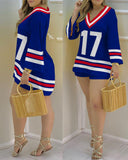 Women Plain Bell Sleeve V-Neck Long Casual Loose Top & Shorts Set Casual Summer Solid Streetewar Suit Sets