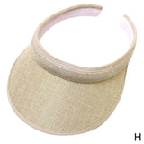 New Hat Women Summer Sun Visor Hat Women Girls Anti-UV Elastic Hollow Top Hat Outdoor Sun Hat Summer Hat Visor Caps For Ladies