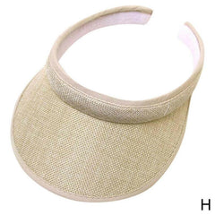 New Hat Women Summer Sun Visor Hat Women Girls Anti-UV Elastic Hollow Top Hat Outdoor Sun Hat Summer Hat Visor Caps For Ladies