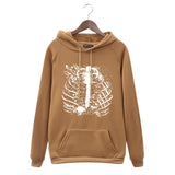 Women's Harajuku Streetwear Gothic Skull Print Pullover Punk Style Sweatshirt Oversized Hoodie Ladies Retro Hoodie clothes