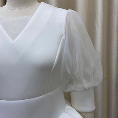 Women White Cake Dresses  Bubble Lantern Sleeves Patchwork Party Fashion Lovely Celebrate Occasion Event Lolita Female Robes New Pbong mid size graduation outfit romantic style teen swag clean girl ideas 90s latina aesthetic