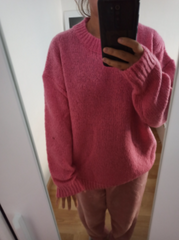 10 Colors Pink Women Sweater Womens Winter Sweaters Pullover Female Knitting Overszie Long Sleeve Loose Knitted Outerwear White