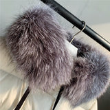 Large Real Fox Fur Collar women down coat with fur hood matt fit waist White Duck Down Parka Hooded Winter Coat Women Waterproof