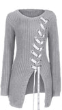 Vintage Sweater Women Button Desigan Long Sleeve Knitted Cardigan Jackets Autumn Fashion Knit Turtleneck Zipper Sweaters