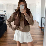 Spring Casual Woman Black Loose Short Vest Female Fashion Oversized  Solid Color Tank Ladies Basic Warm Sleeveless Jacket