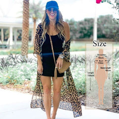 Bikini Cover-ups Bohemian Printed Long Kimono Cardigan Plus Size Chiffon Tunic Women Beach Wear Swim Suit Cover Up Q912