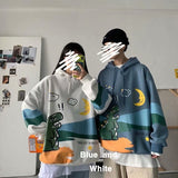 Winter Hoodie Women's Hip Hop Loose Hoodie Oversized Casual Letter Print Sweatshirt Women's Long Sleeve Top Printed Couple Wear