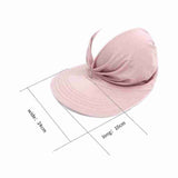 New Hat Women Summer Sun Visor Hat Women Girls Anti-UV Elastic Hollow Top Hat Outdoor Sun Hat Summer Hat Visor Caps For Ladies