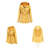 Trench Coat For Women New Autumn Fashion Long Sleeve Plus Size Overcoat Female Casual Outwear Loose Hooded Windbreaker