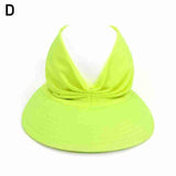 New Hat Women Summer Sun Visor Hat Women Girls Anti-UV Elastic Hollow Top Hat Outdoor Sun Hat Summer Hat Visor Caps For Ladies