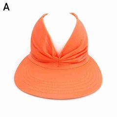 New Hat Women Summer Sun Visor Hat Women Girls Anti-UV Elastic Hollow Top Hat Outdoor Sun Hat Summer Hat Visor Caps For Ladies