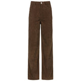 Vintage Oversized Corduroy Baggy Pants Women Harajuku y2k Brown Wide Leg Pant Streetwear Jogger High Waist Trouser Cuteandpsycho