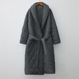 Autumn Winter Fashion Women Puffer Coat oversized Maxi Robe Long parka Casual outerwear