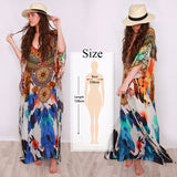 Pbong mid size graduation outfit romantic style teen swag clean girl ideas 90s latina aestheticMoroccan Kaftan Bohemian Printed Summer Dress Long Tunic Women Plus Size Beach Wear Swim Suit Cover Up Robe de plage