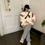 Jacket Women Jackets Oversized Baseball Punk Clothes Autumn/winter New Clothes Korean Students Thickened Plus Velvet Sweatshirt
