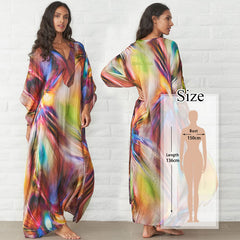 Pbong mid size graduation outfit romantic style teen swag clean girl ideas 90s latina aestheticMoroccan Kaftan Bohemian Printed Summer Dress Long Tunic Women Plus Size Beach Wear Swim Suit Cover Up Robe de plage
