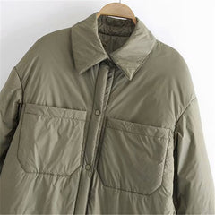 Spring Casual Woman Loose Long Basic Pocket Shirt Coats Female Fashion Oversized Light Jacket Ladies Solid Color Outwear