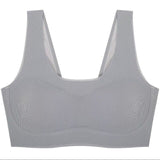 Plus Size Bra Latex Seamless Bras for Women Push Up Underwear Bralette Top Bh Comfort Cooling Gathers Shock-Proof Pad  Pbong  mid size graduation outfit romantic style teen swag clean girl ideas 90s latina aesthetic