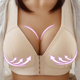 Sexy Push Up Bra Front Closure Solid Color Brassiere Wireless Bralette Breast Seamless Bras for Women Underwear Plus Size