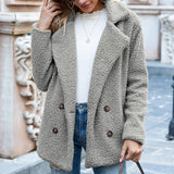 Teddy Coat Women Faux Fur Coats Long Sleeve Fluffy Fur Jackets Winter Warm Female Jacket Oversized Women Casual Winter Coat