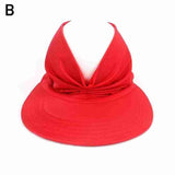 New Hat Women Summer Sun Visor Hat Women Girls Anti-UV Elastic Hollow Top Hat Outdoor Sun Hat Summer Hat Visor Caps For Ladies