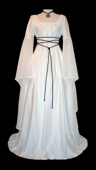 Women's Medieval Dress Victorian Renaissance Gothic Long Gown Dress Costumes Flare Sleeve Autumn Ladies Dresses