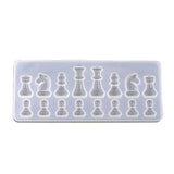 Chess Kit Epoxy Resin Silicone Molds International Chess Pieces Checkers Checkerboard UV Crystal Mould For Diy mold tools