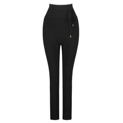 Pbong High Quality Black Grey Pink Rayon Bandage Pant Sexy Fashion Celebrity Pant