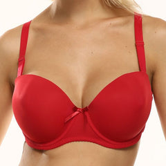 Beauwear Women Sexy Brassiere Seamless Lingerie Tops Underwired Bra Super Push Up Strapless Bh for Dress Big Cup C D DD E