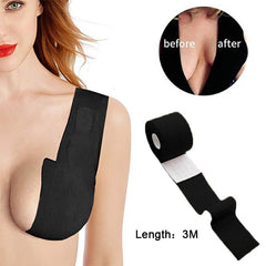 pbong 1 Roll Women Push Up Bras For Self Adhesive Silicone Breast Stickers Strapless Body Invisible Bra DIY Breast Lift Up Boob Tape